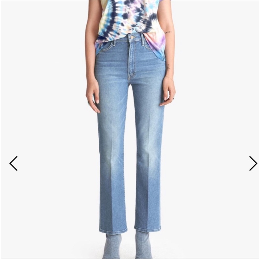 MOTHER The Hustler Ankle high waisted jean